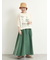 ナイロンサイドラインギャザースカート