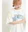 ブロッキングロゴプリントTシャツ