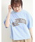 ブロッキングロゴプリントTシャツ