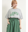 ブロッキングロゴプリントTシャツ