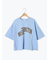 ブロッキングロゴプリントTシャツ