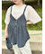 メッシュTシャツ&プリントノースリーブSET