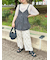 メッシュTシャツ&プリントノースリーブSET