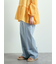 デニムロールアップパンツ