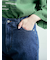 デニムロールアップパンツ