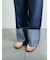 デニムロールアップパンツ