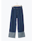 デニムロールアップパンツ