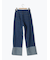デニムロールアップパンツ