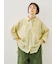 ストライプ柄七分袖シャツ