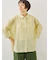 ストライプ柄七分袖シャツ
