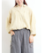 ストライプ柄七分袖シャツ