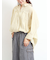 ストライプ柄七分袖シャツ