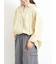 ストライプ柄七分袖シャツ