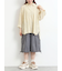 ストライプ柄七分袖シャツ
