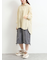 ストライプ柄七分袖シャツ