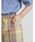 マドラスチェックショートパンツ