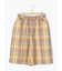 マドラスチェックショートパンツ