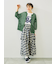 シャツ巻き風チェックスカート