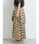 シャツ巻き風チェックスカート