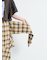 シャツ巻き風チェックスカート