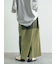 裏毛プリント配色アシメスカート