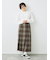 チェックプリーツスカート