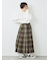 チェックプリーツスカート