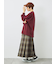 チェックプリーツスカート