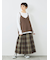 チェックプリーツスカート