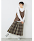 チェックプリーツスカート