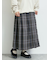 チェックプリーツスカート