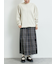 チェックプリーツスカート