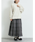 チェックプリーツスカート
