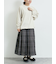 チェックプリーツスカート