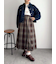 チェックプリーツスカート