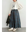チェックプリーツスカート