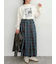 チェックプリーツスカート