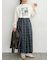 チェックプリーツスカート