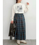 チェックプリーツスカート