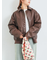 フェイクレザーブルゾン