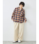 起毛チェックシャツ