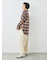 起毛チェックシャツ