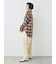 起毛チェックシャツ