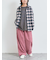 起毛チェックシャツ