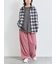 起毛チェックシャツ