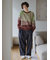 グラデーションニットプルオーバー