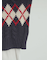 ケーブルアーガイル柄ニット