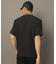 撥水加工 ロゴラインストレッチモックネックT