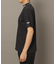 撥水加工 ロゴラインストレッチモックネックT