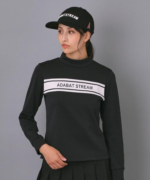【美品】adabat stream モックネックトップス　レディース M 美品】adabat stream モックネックトップス レディース M 【公式通販】